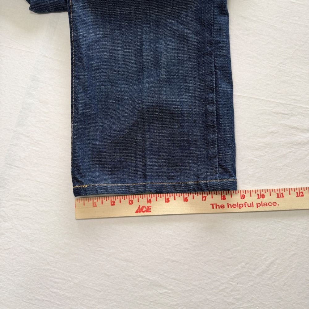 Sean John Jeans Mens 32 Dark Blue Denim Embroidered Pocket Cotton Y2K Style - Picture 8 of 8
